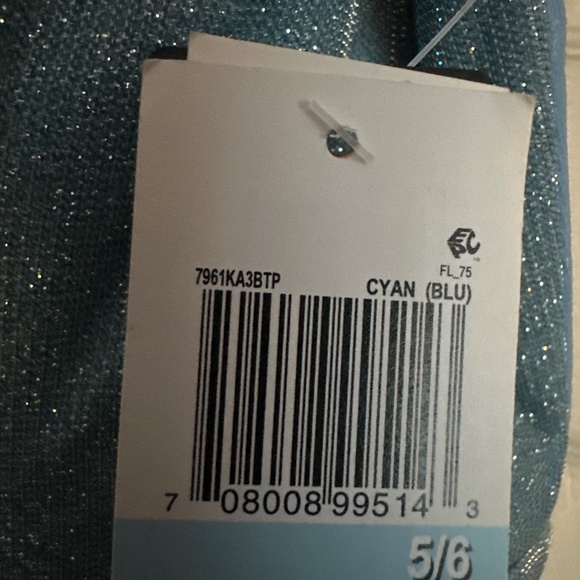 Prom dress Light Blue adjustable Spaghetti straps Size 5/6 NWT - Picture 7 of 7